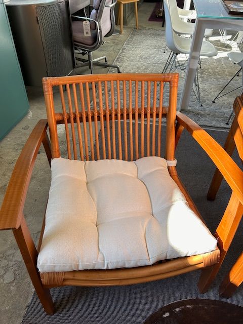 CB2 Noelie Rattan Lounge Chair