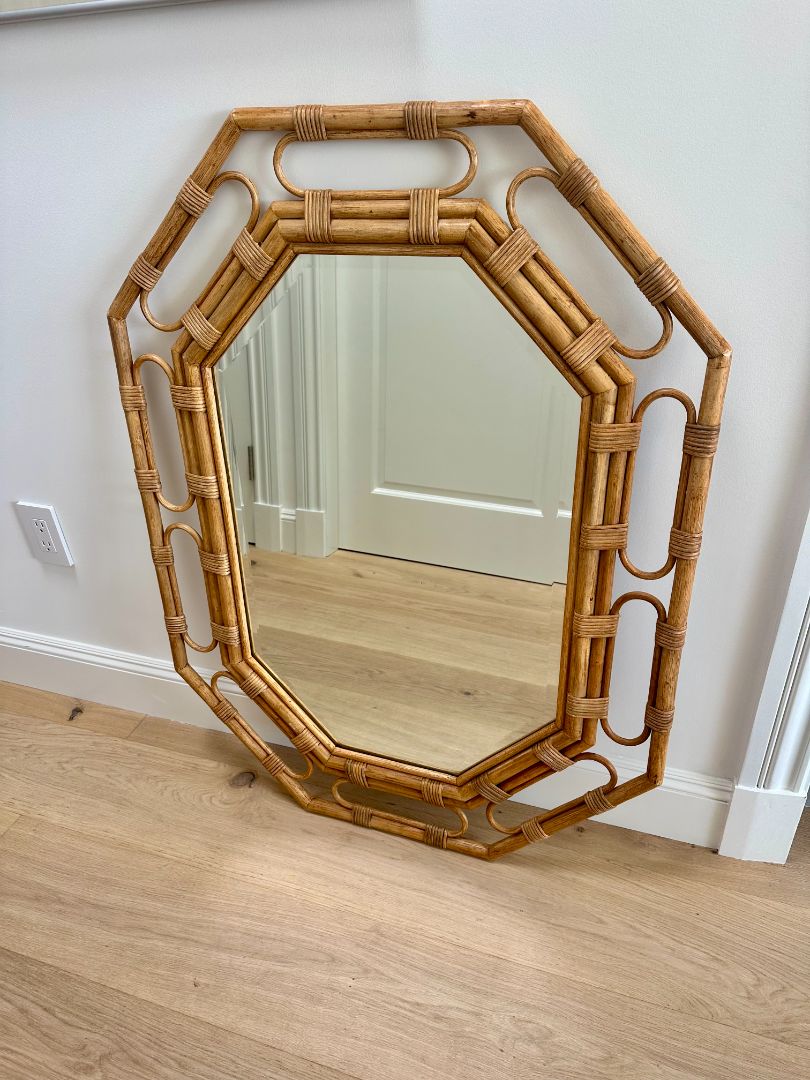 Serena &amp; Lily Larchmont Rattan Mirror