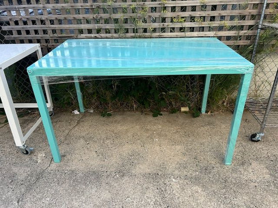 RH Powder Coated Turquoise Table in Steel