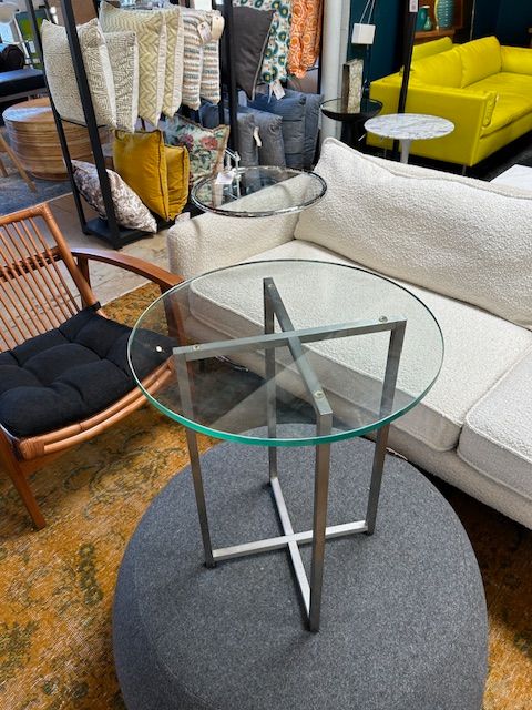 Room & Board Glass Classic End Table