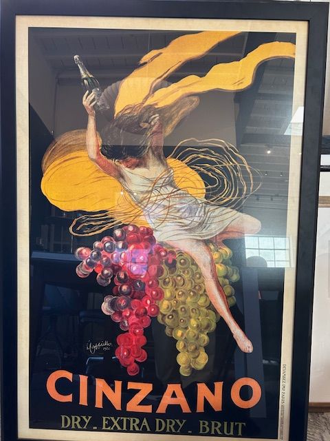 Vintage Asti Cinzano Advertisement Framed Poster