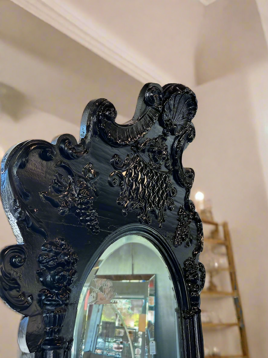 Early Victorian Tall Free Standing Mirror