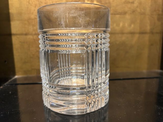 Ralph Lauren Herringbone Vintage Crystal Glassware- Each