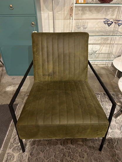 CB2 Pratt Leather Lounge Chair