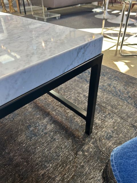 Custom Made Carerra Marble Coffee Table