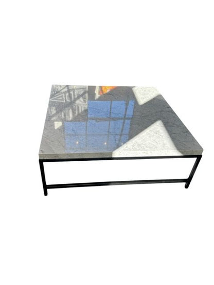 Custom Made Carerra Marble Coffee Table