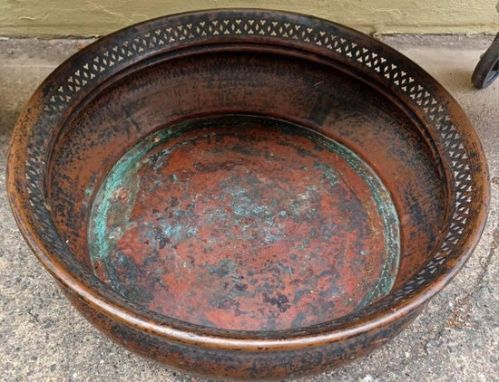 Vintage Copper Large Bowl