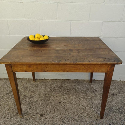 Vintage Pine Small Table/ Desk, 39.5&quot;W x 29.5&quot;D x 28&quot;H