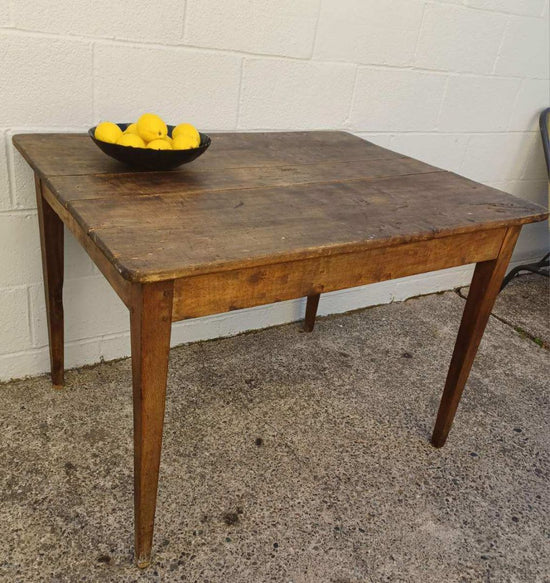Vintage Pine Small Table/ Desk, 39.5"W x 29.5"D x 28"H