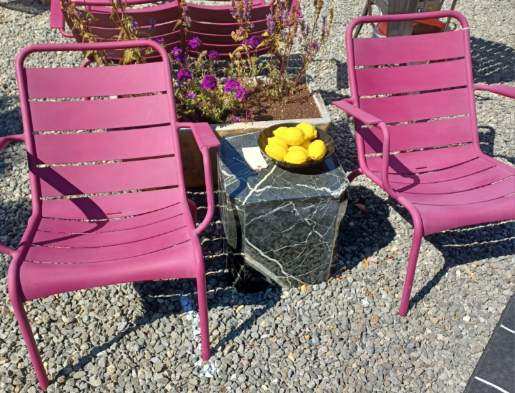 Fermob Luxembourg Low Steel Armchair/ Lounge Chair. (Reg. $959)