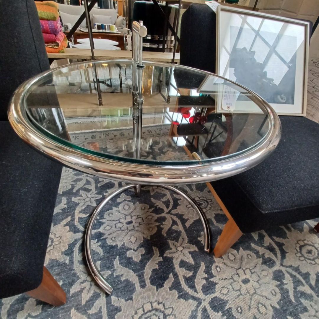 Eileen Gray Chrome Side Table