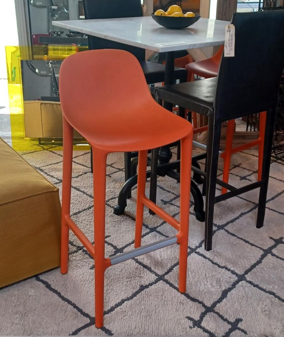 **DWR Broom Stools. Phillipe Stark for Emeco. Orange.