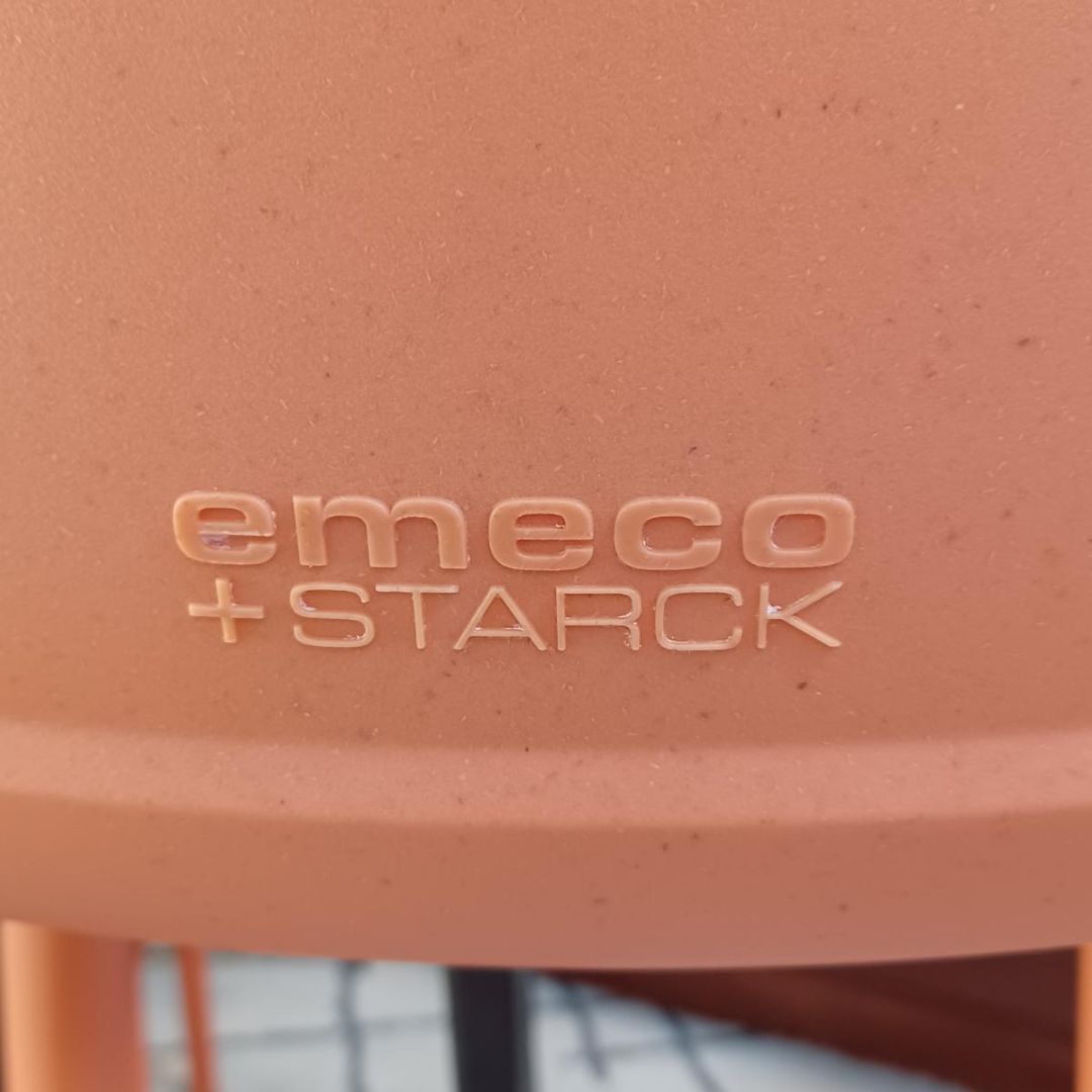 **DWR Broom Stools. Phillipe Stark for Emeco. Orange.