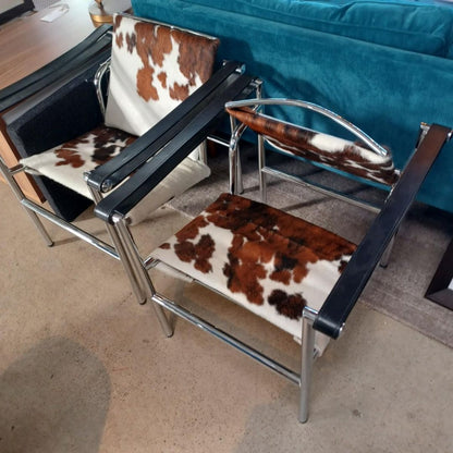 Le Corbusier Basculant LC1 Sling Style Chair Cowhide