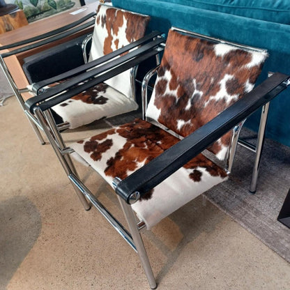 Le Corbusier Basculant LC1 Sling Style Chair Cowhide