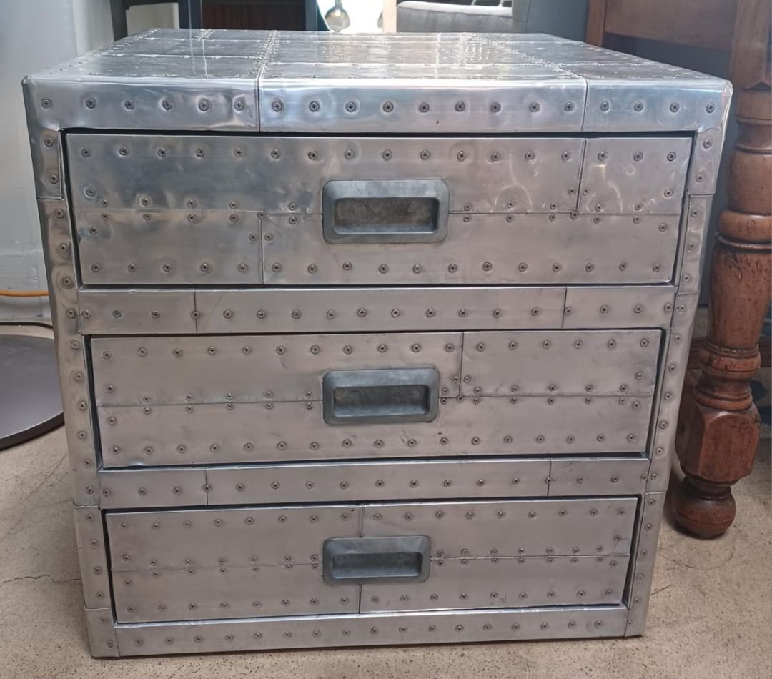 *Pottery Barn Aluminum Clad Storage Chest