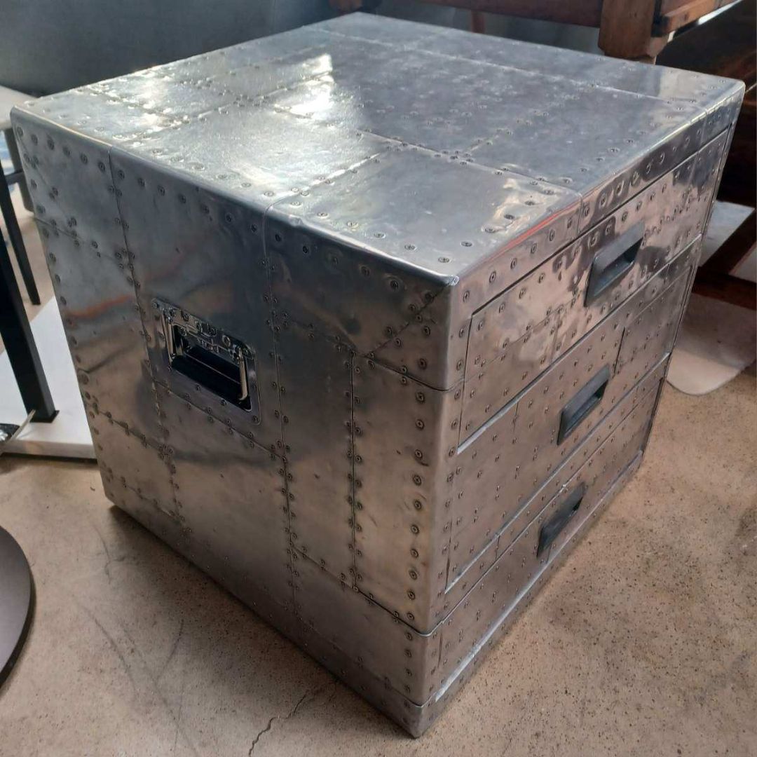 *Pottery Barn Aluminum Clad Storage Chest