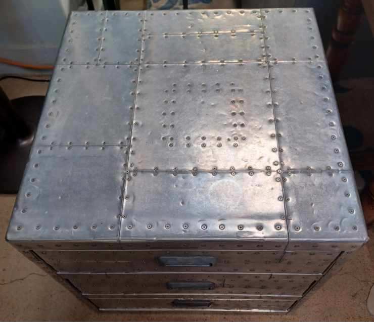 *Pottery Barn Aluminum Clad Storage Chest