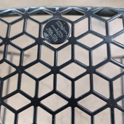 Blu Dot Black Powder Coated Steel Mesh .Indoor/ Outdoor