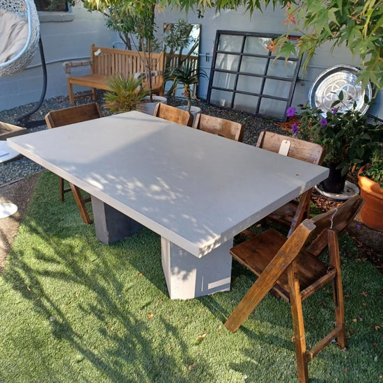 Concrete Custom Dining Table. Indoor/ Outdoor.