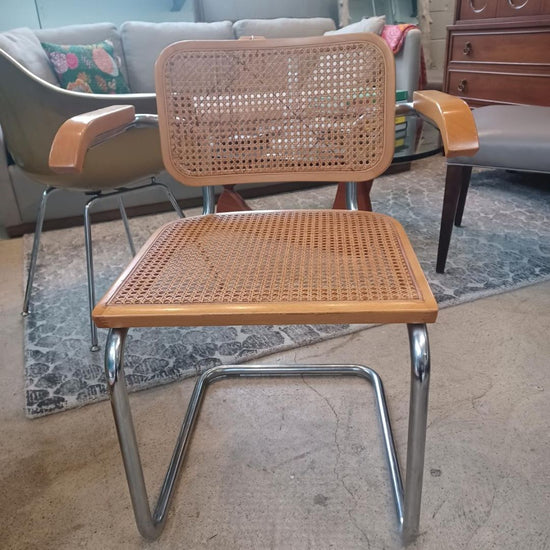 Vintage Authentic Cesca Arm Chair. Made in Italy.