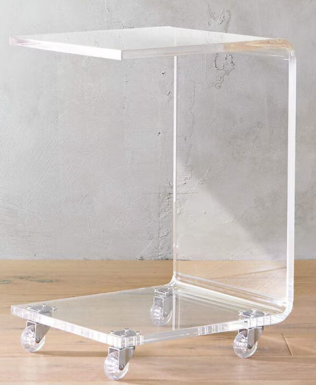 CB2 Peekaboo Acrylic C Table