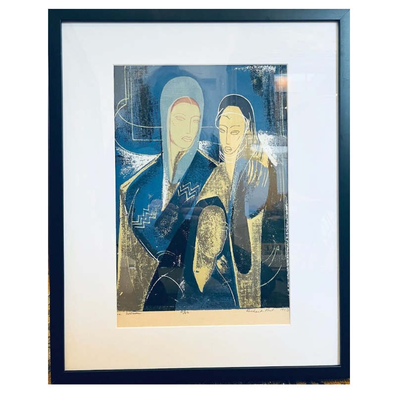 &quot;Three Women&quot; by Richard Kent, 1953, signed.