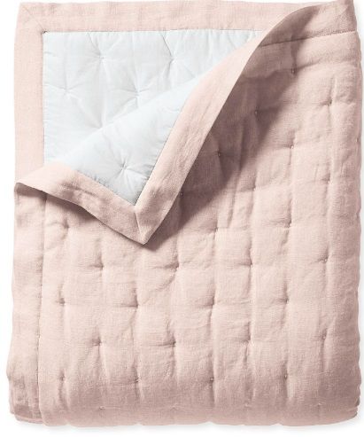 **Sutter Linen Twin Quilt by Serena &amp; Lily. Staging Item. (Reg. Retail $298)