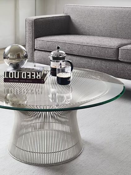 Warren Platner for Knoll Glass Coffee Table