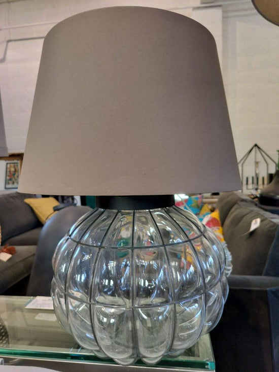 *Pottery Barn Handblown Table Lamp. Sage Shade.