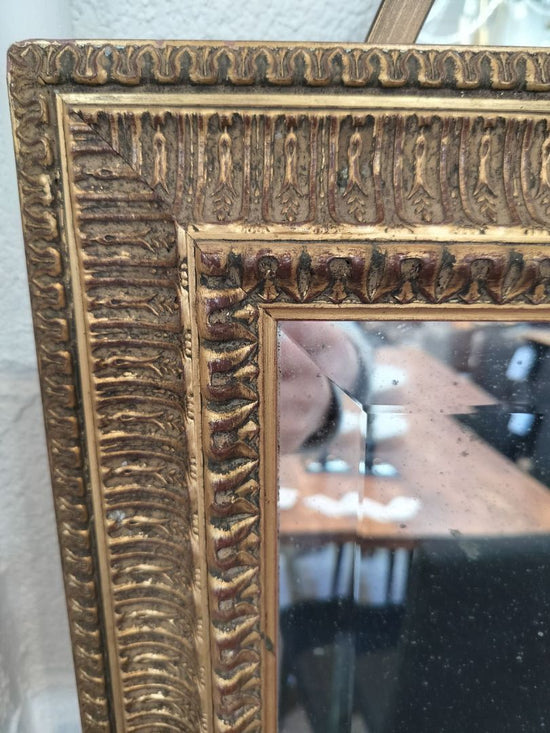 Vintage Rectangular Gold Mirror