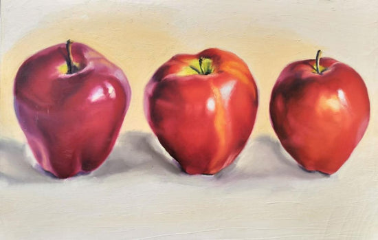 *Original Acrylic on Canvas. Apples. Unsigned.