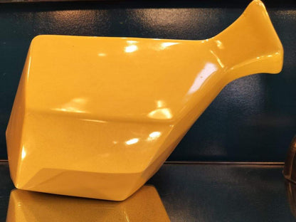 Cowley Ceramic Geometrical Vase in Yellow