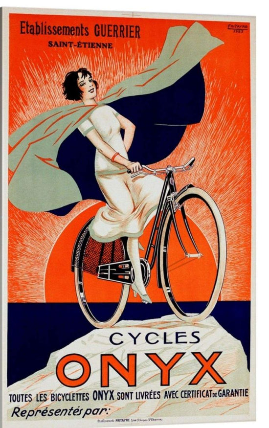 Onyx Cycles by Fritayre Wall Art. Print on Canvas.
