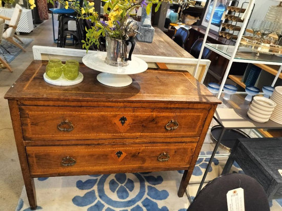 *Antique 19th Century Italian Inlay Design Chest with Drawers (Value $5400)