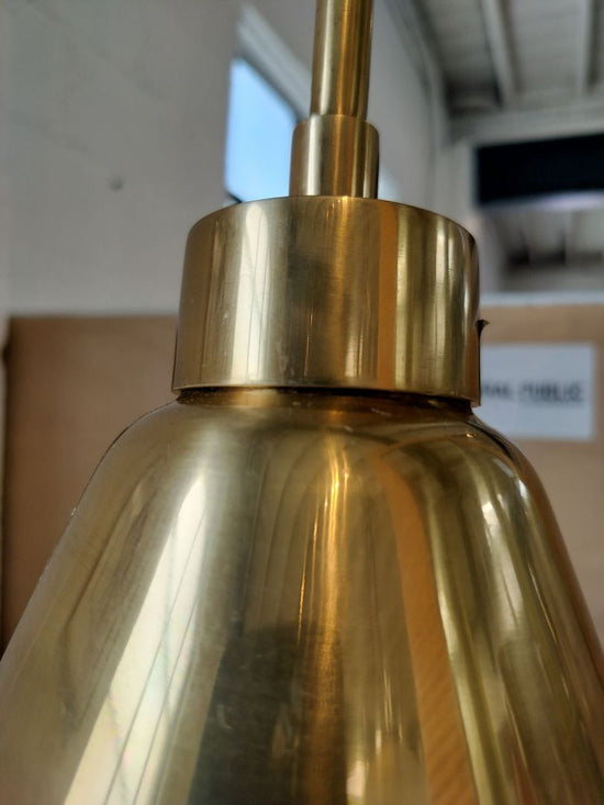 Brass Cone Pendant by Serena & Lily.