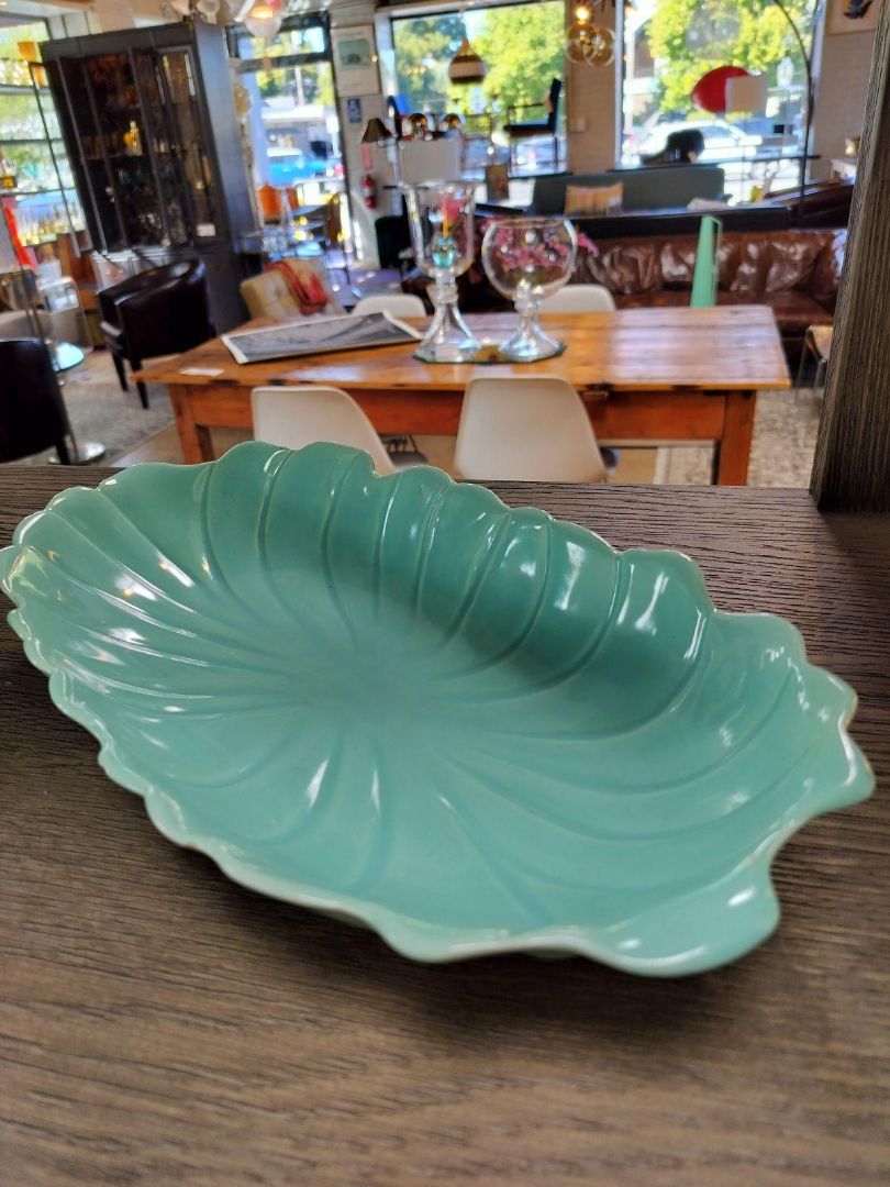 MCM Vintage Aqua Maddux of California Pottery Serving Dish