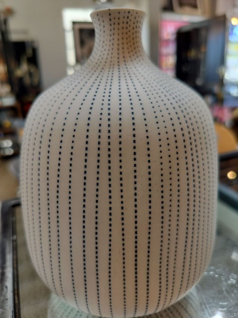 MCM Handmade Bud Vase with Dot Design