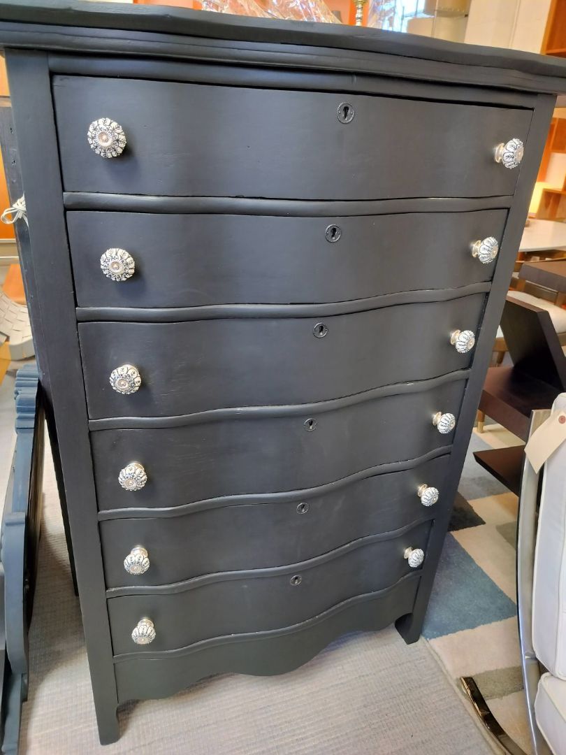 Vintage Chest with Drawers &amp; Porcelain Knobs