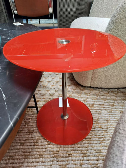 Adjustable Glass Side Table