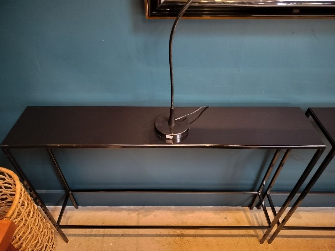 Custom Console Table in Black.