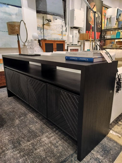 CB2 Dunewood Charcoal Sideboard