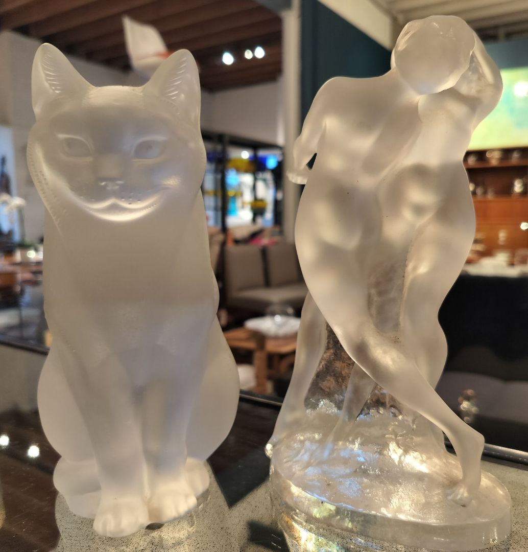 Lalique Cat or Dancing Ladies Statue (France). EACH