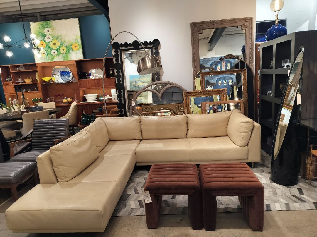 BO Concepts Sectional with Chaise Lounge