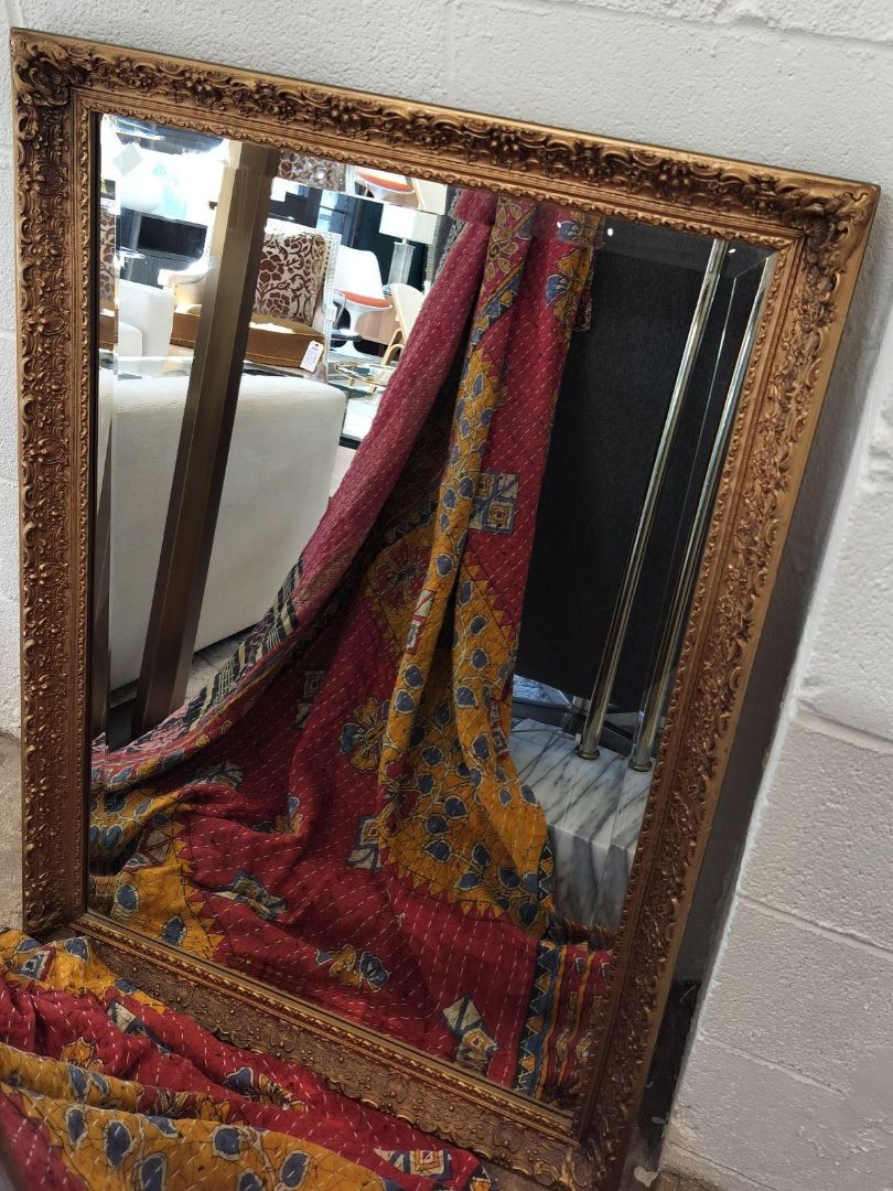 Vintage Gilt Frame Beveled Mirror