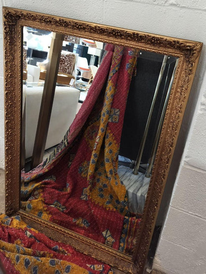 Vintage Gilt Frame Beveled Mirror