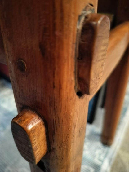 Antique Elm Console Table