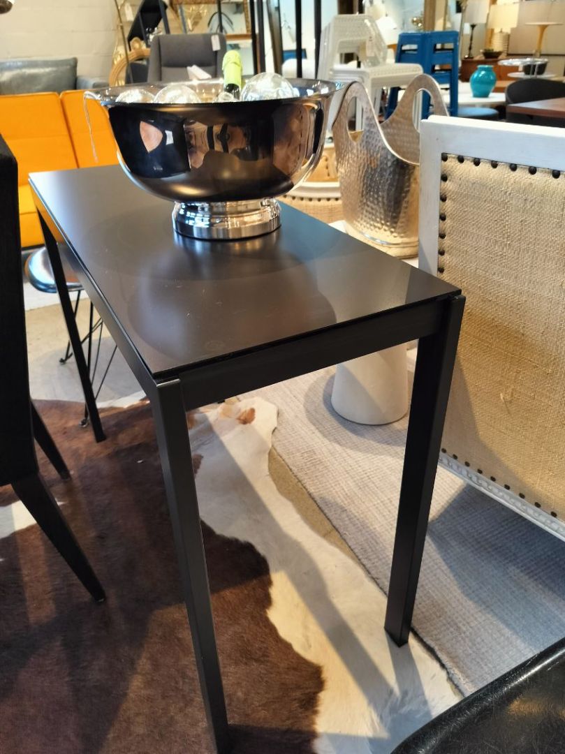 EQ3 Console Table in Steel &amp; Glass