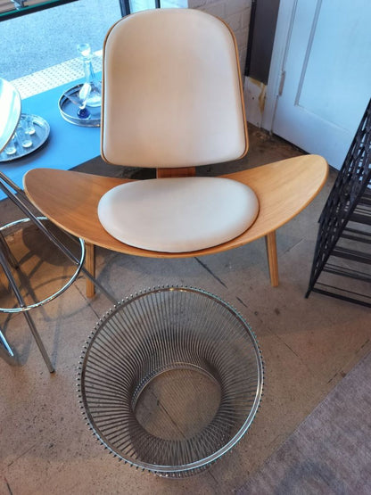 Warren Platner  Chrome and Glass Side Table