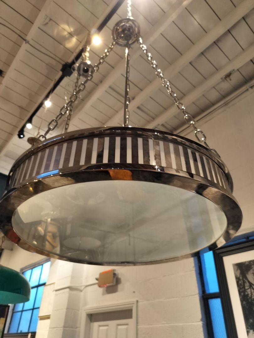 *CHP Urban Electric Company Polished Nickel Pendant (Reg. $8400)